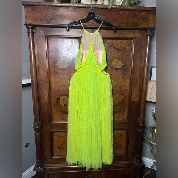 EUC Jason Wu Neon Yellow 2017 Runway Dress. Size 4 - Picture 5 of 11